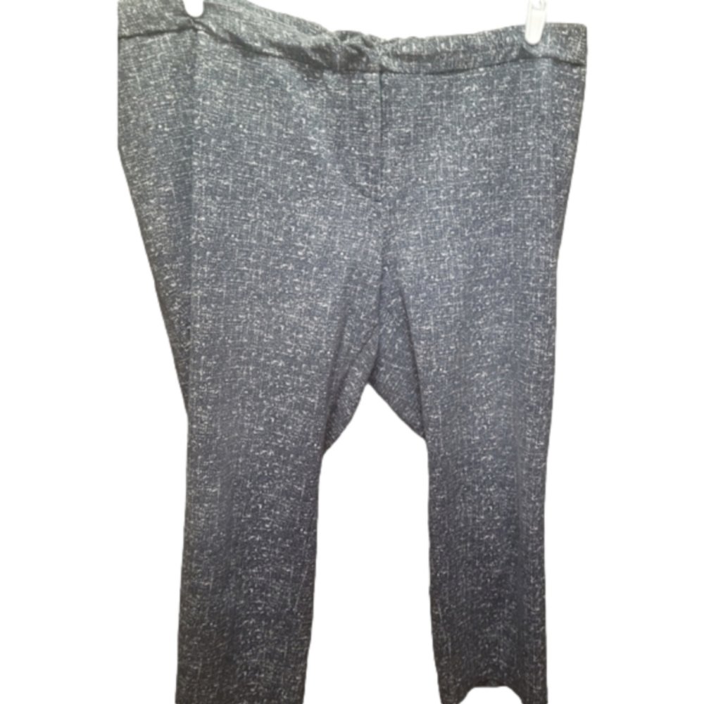 Amanda & Chelsea gray and white zip front dress pants 20w